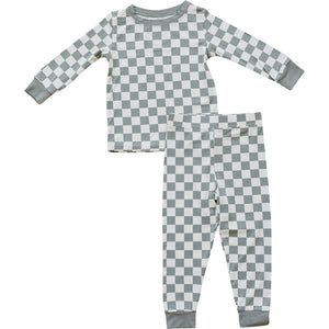 Mebie Baby Light Green Checkered Bamboo Cozy Set *