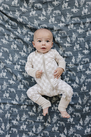 Mebie Baby Western Aztec + Wild West Muslin Quilt *