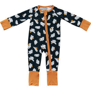 Mebie Baby Ghosts Bamboo Zipper *