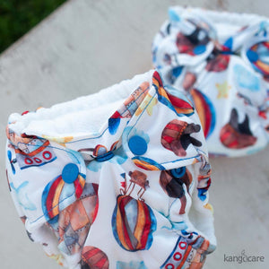 Lil Joey All In One Cloth Diaper (2 pk) - Zeppelin *