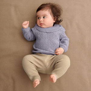 Baby Pointelle Sweater - Lavender *