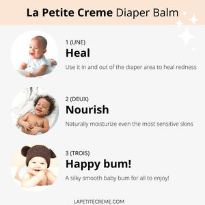 La Petite Creme Organic French Diaper Rash Cream - 4 oz *