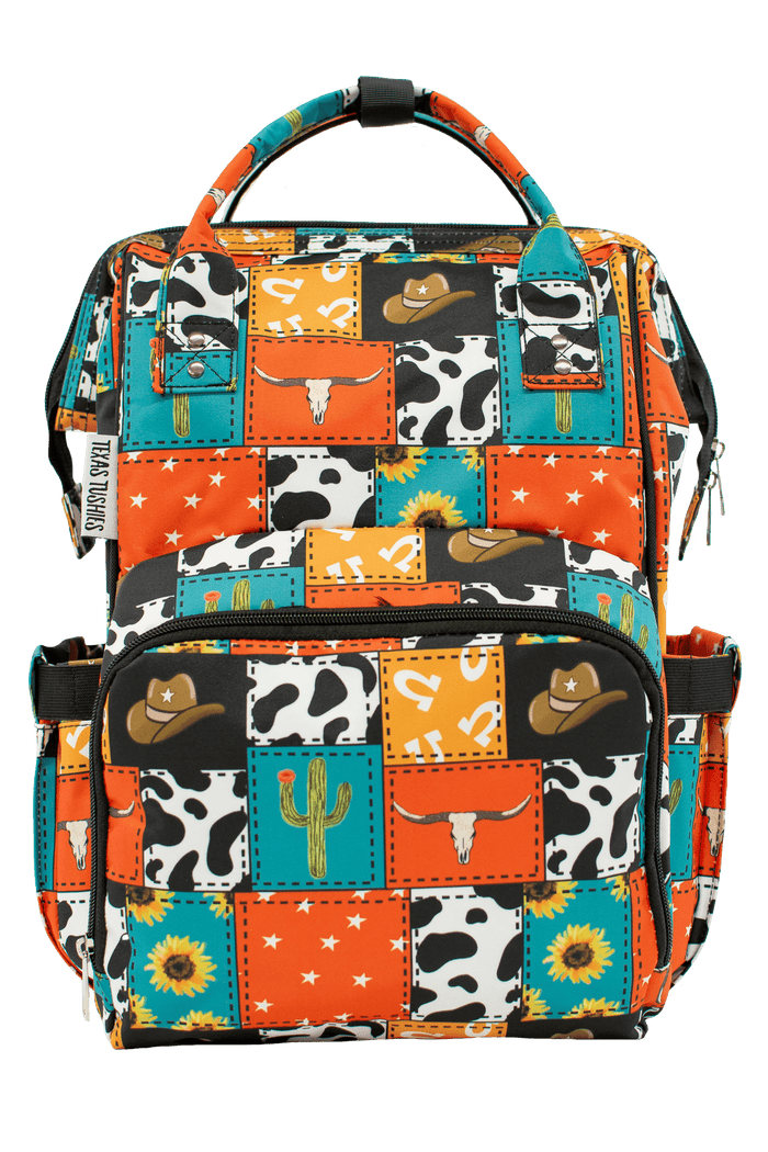 Cowboy Patches - Diaper Bag *