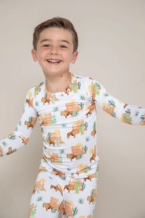 Bird & Bean Pajama Set - Bison *