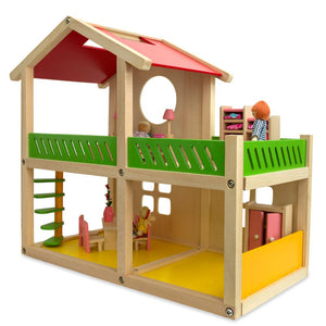 1 Bedroom Wooden Toy House 18.5 Inches *