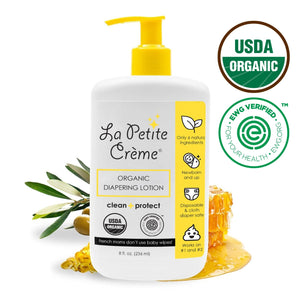 La Petite Creme Organic French Diapering Liniment Lotion - Pump Bottle - 8 oz *