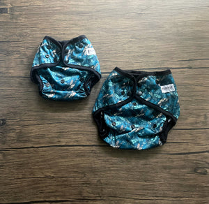 Redwood Cloth Co XL Diaper Cover - Salty Seas and Summer Breeze Collection