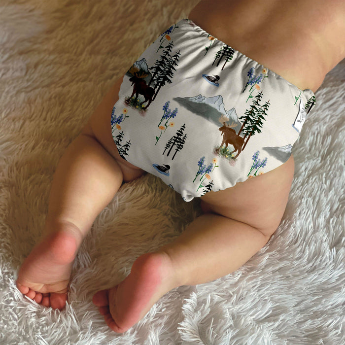 Wilder Cloth Diaper Cover - Moose On The Loose *