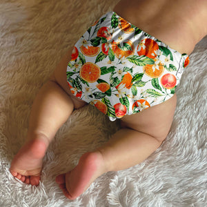 Wilder cloth Diaper Cover - Orange that Peachy *