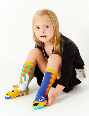 KIDS MOOSE & BEAR NO SLIP SOCKS *