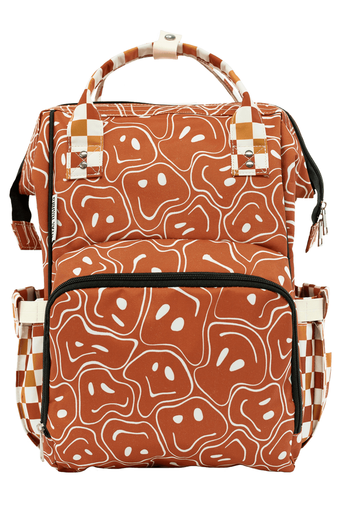 Ryker Faces & Autumn Check - Diaper Bag *