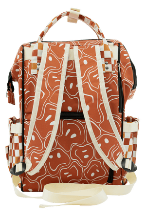 Ryker Faces & Autumn Check - Diaper Bag *