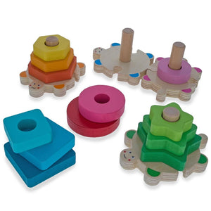 Baby Shape and Color Learning Wooden Blocks Set *