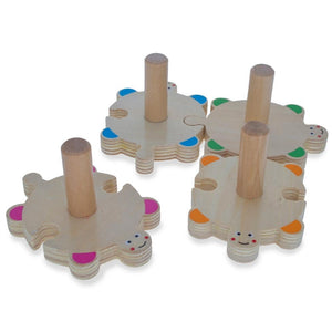 Baby Shape and Color Learning Wooden Blocks Set *