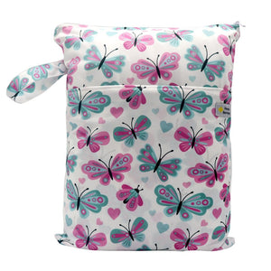 Double Pocket Wet Bag by Happy BeeHinds - Butterfly