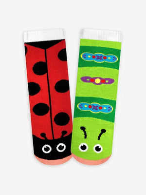 Ladybug & Caterpillar - Pals Mismatched Crazy Socks