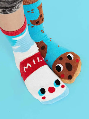 Milk & Cookies - Pals Mismatched Crazy Socks