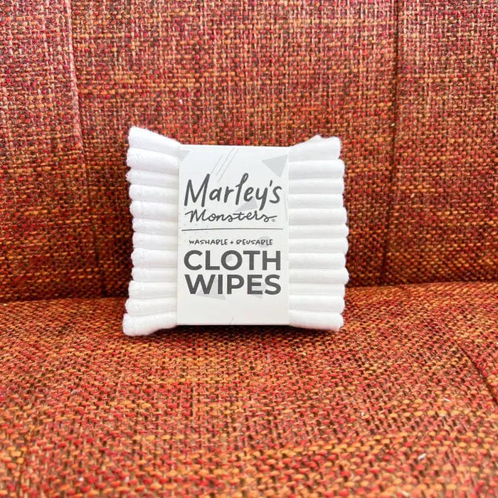 Marley's Monsters Cloth Wipes - White