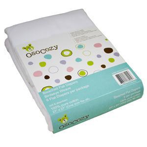 OsoCozy Cotton Flat Diaper (6pk)