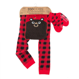 ZOOCCHINI  Leggings & Socks Set - Bosley The Bear