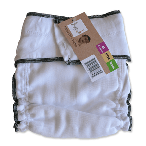 Geffen Cotton Fitted Diapers – Medium (Green Edge) - Happy BeeHinds