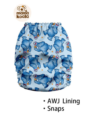 Exclusive Mama Koala 2.0 Pocket Diaper  - Blue Monster