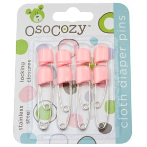OsoCozy Stainless Steel Plastic Head Diaper Pins