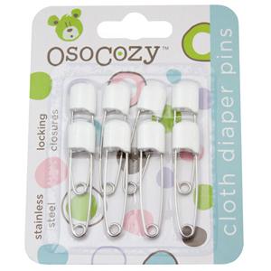 OsoCozy Stainless Steel Plastic Head Diaper Pins