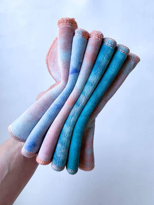 Rainbow Waters Unicorn 6-pack tie dye organic wipes