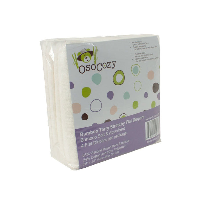 OsoCozy Bamboo Terry Stretchy Flat Diapers