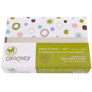 Osocozy Unbleached Organic Cotton Prefold (6pk)